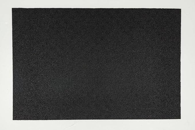 Mohawk Home Heavy Duty Rubber Stall Mat - Gym Floor- Under Dog Crate - All Purpose Utility 2'x3' - 1/2" Thick (Pack of 3) - Solid Texture