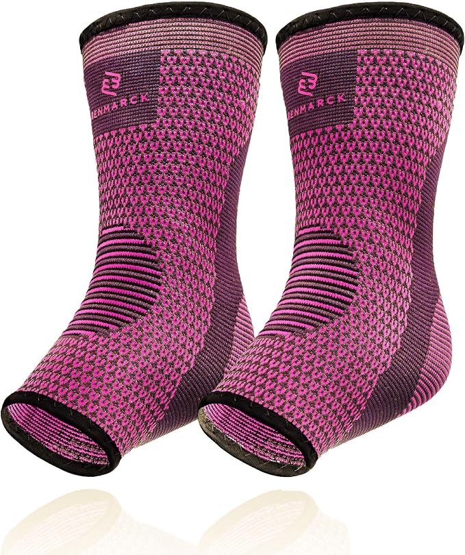 Benmarck Achilles Tendon Support Brace, Plantar Fasciitis Sock, Ankle Compression Sleeve For Running, Tendonitis and Flat Feet Relief
