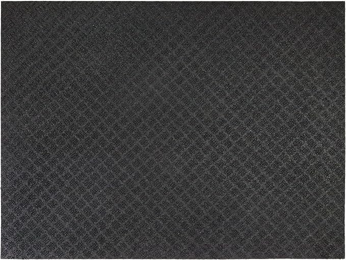 Mohawk Home Heavy Duty Rubber Stall Mat - Gym Floor- Under Dog Crate - All Purpose Utility 3' x 4' - 1/2" Thick - Diamond Texture