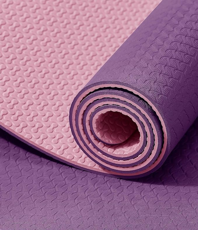 IUGA Yoga Mat Thick Non Slip Anti-tear Pilates Mat Eco Friendly Hot Yoga Mats for Workout & Exercise(72"x 24"x 6mm)