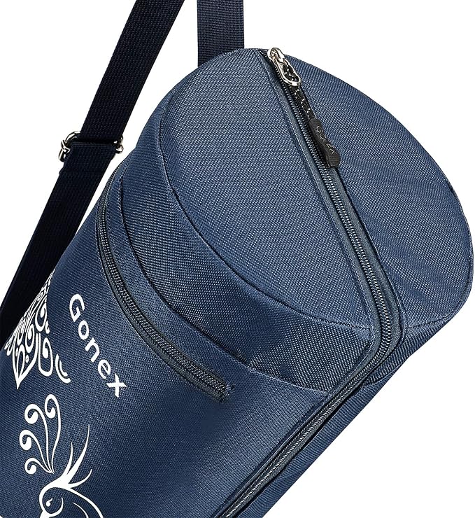 Gonex Yoga Mat Bag, Full-Zip Mat Carrier | 600D Oxford Fabric, Wet Pocket, Front Zip Pocket, Adjustable Strap, Fits Mats up to 26"