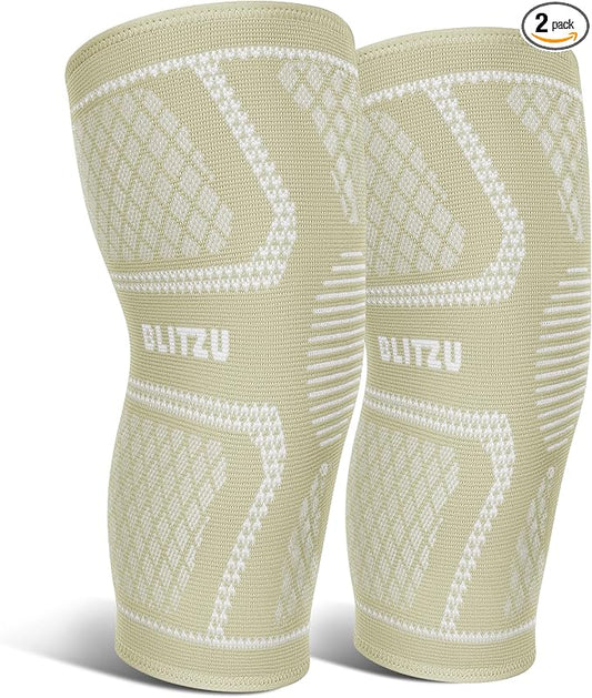 Knee Brace Men & Women, Knee Compression Sleeve Support Wrap Tendonitis L | 2 Pack, Joint & Patella Stabilization, Arthritis Pain Relief, Meniscus Tear, ACL Injury Recovery, Running, Sports, Workout