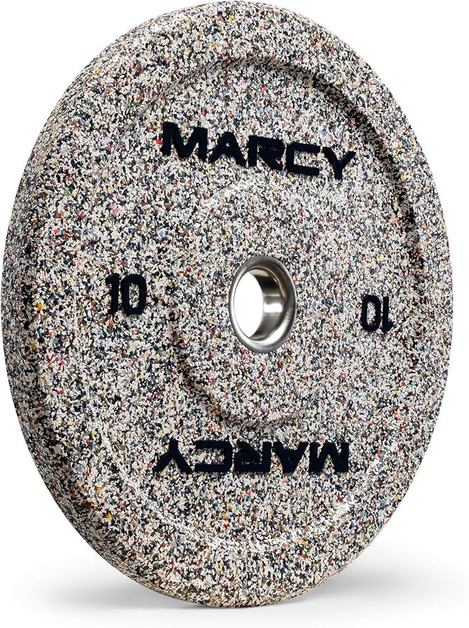 Marcy High Bounce Olympic Bumper Plate for Strength Training Weightlifting Workout Weight