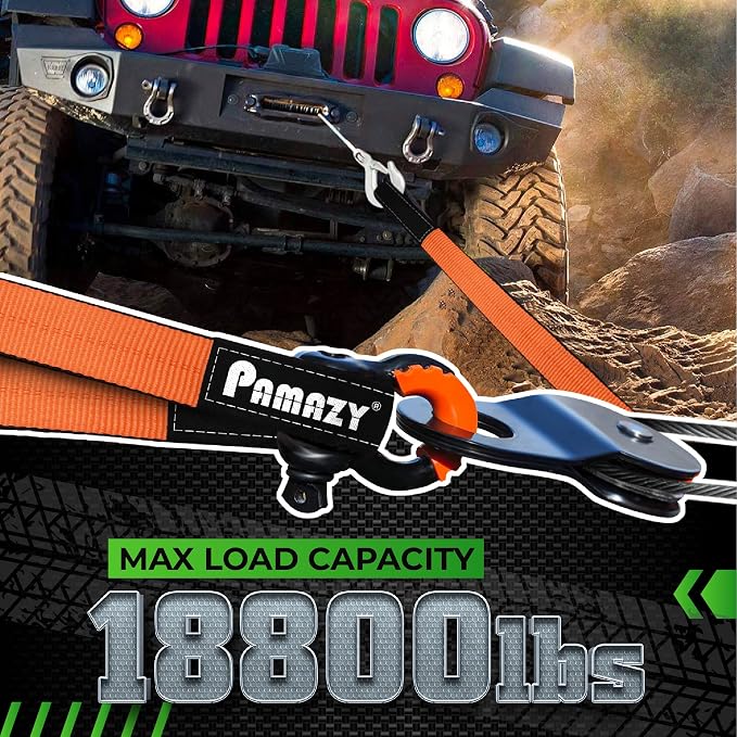 2”x3FT & 2”x7FT Sturdy Lift Sling Strap, 18800lbs Heavy Duty Web Sling-4PCS | Eye-Eye Nylon Strap for Hoist, 2-Ply Polyester Rigging Straps, Tree Saver Recovery Straps Web Sling Winch
