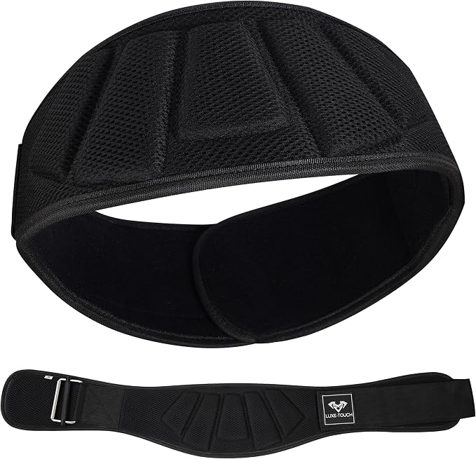 6" Auto lock Breathable Weightlifting Belt, Weight Lifting Back Support, Workout Back Support for Lifting, Fitness, Cross Training and Powerlifting. Gym Belt for Squats, Deadlift for Men & Women