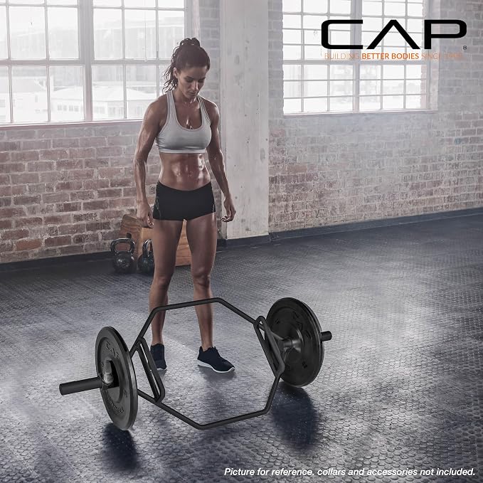 CAP Olympic Trap Bar | Heavy-Duty Hex Shrug & Deadlift Weight Bar
