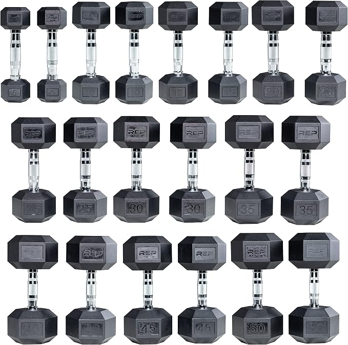 REP FITNESS Ergo 5 to 50 Dumbbell Set Only