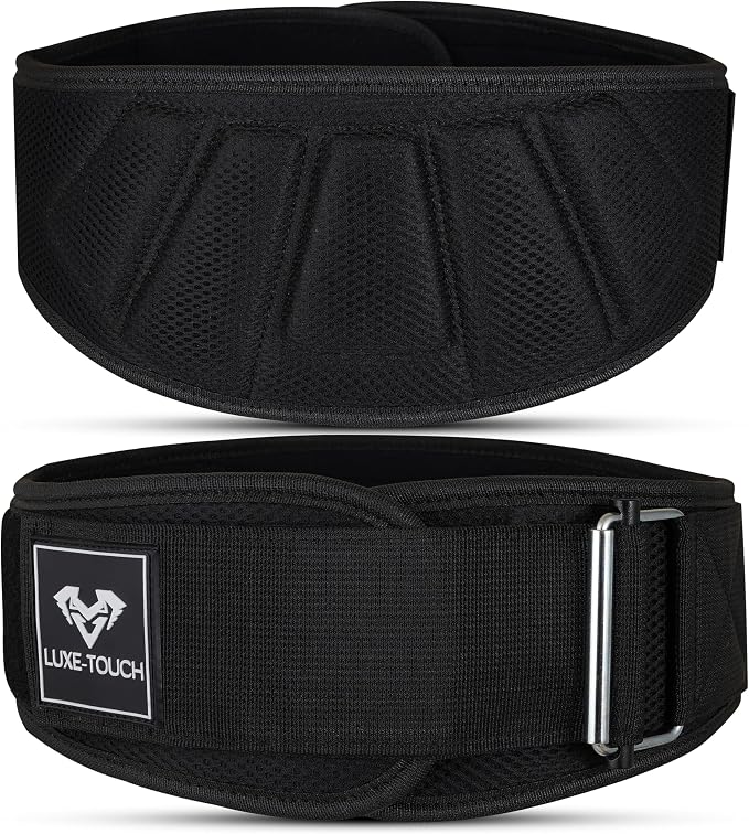 6" Auto lock Breathable Weightlifting Belt, Weight Lifting Back Support, Workout Back Support for Lifting, Fitness, Cross Training and Powerlifting. Gym Belt for Squats, Deadlift for Men & Women