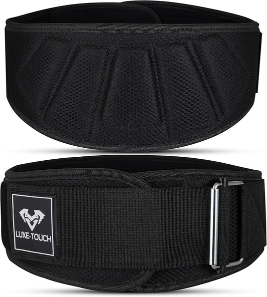6" Auto lock Breathable Weightlifting Belt, Weight Lifting Back Support, Workout Back Support for Lifting, Fitness, Cross Training and Powerlifting. Gym Belt for Squats, Deadlift for Men & Women