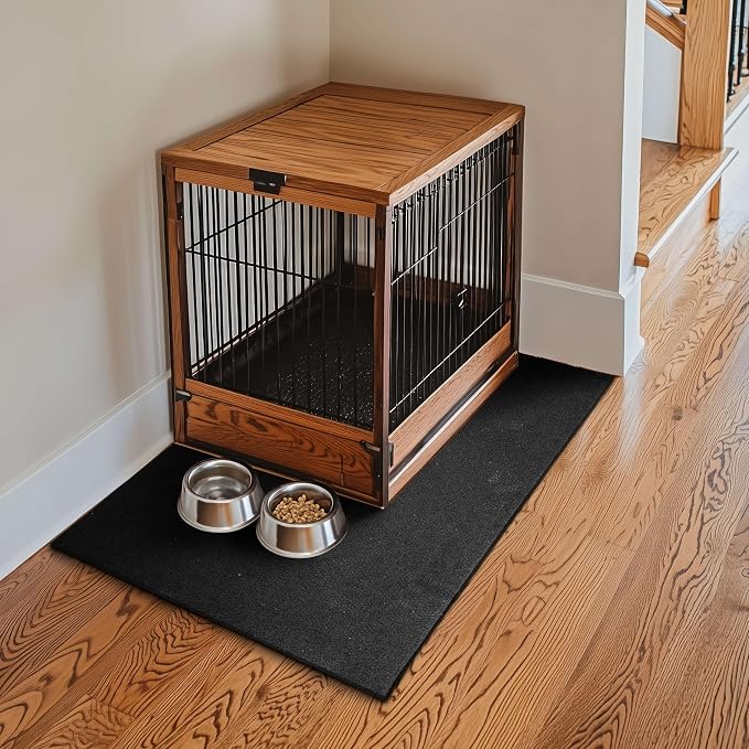Mohawk Home Heavy Duty Rubber Stall Mat - Gym Floor- Under Dog Crate - All Purpose Utility 3' x 4' - 1/2" Thick (Pack of 10) - Solid Texture