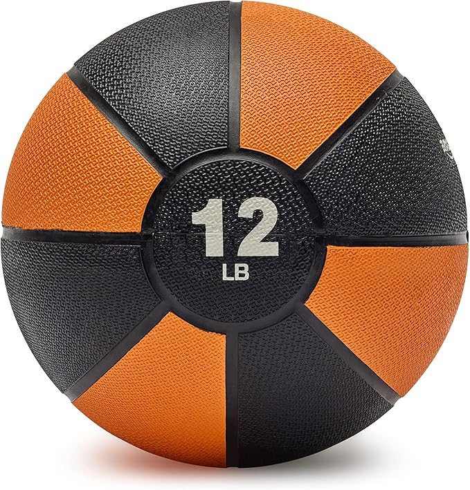 Amazon Basics Weighted Medicine Ball for Core Strength, Strength Training, Full-Body Workouts and Balance Exercises