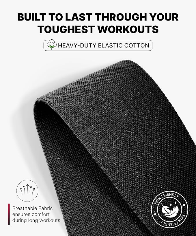 DMoose Fitness Knee Sleeves for Weightlifting (Pair) 78" Knee Wraps for Squats, Powerlifting & Joint Stability