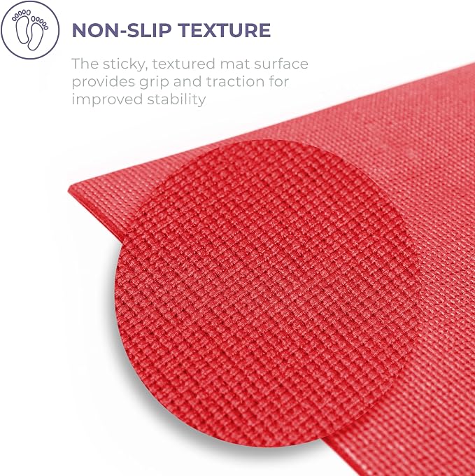 Voyage 5mm Studio Yoga Mats, 6 Pack, 72x24in | Extra Long, Anti-Tear Exercise Mats for Workout, Stretching, Fitness - Non Slip Gym Mats for Home, Schools and Studios
