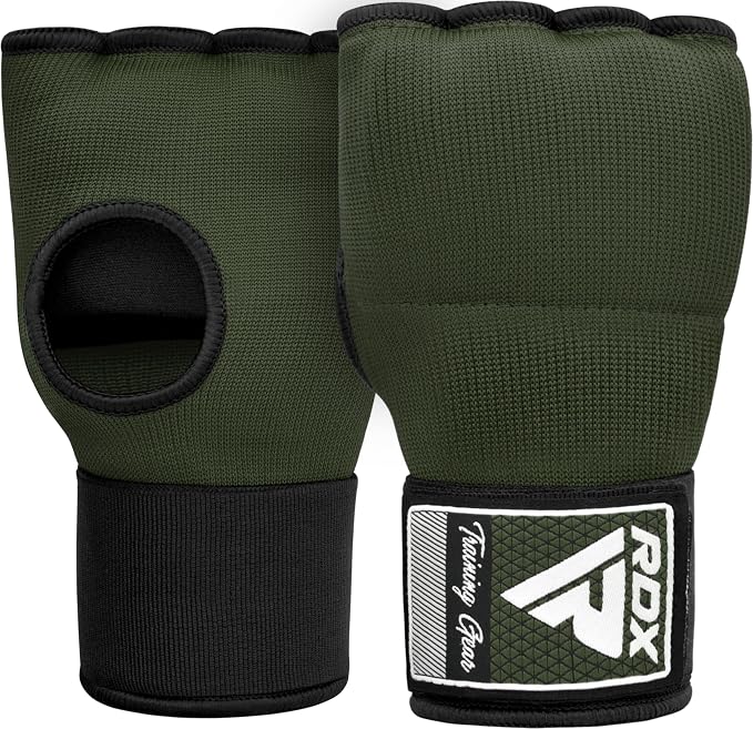 RDX Gel Boxing Hand Wraps Inner Gloves Men Women, Quick 100cm Long Wrist Straps, Elasticated Padded Fist Under Mitts Protection, Muay Thai MMA Kickboxing Martial Arts