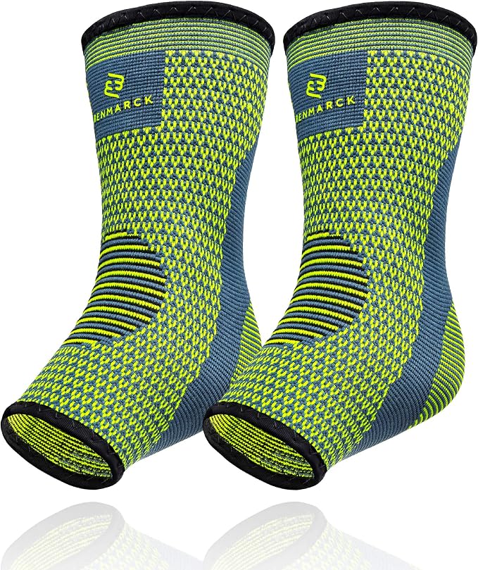 Benmarck Achilles Tendon Support Brace, Plantar Fasciitis Sock, Ankle Compression Sleeve For Running, Tendonitis and Flat Feet Relief