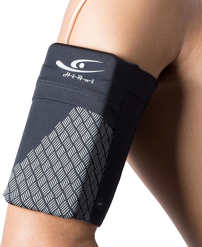 Universal Sports Armband Cell Phone Armband Sleeves Running Armband for Exercise Workout, Compatible with iPhone 17/17Plus/Pro/16/15/15Plus/14 Samsung Galaxy All Phones (Large, Black)