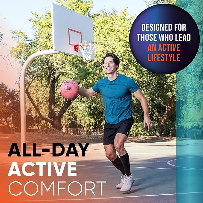 Calf Compression Sleeves for Men and Women - (1 Pair) Footless Compression Socks Support for Varicose Vein, Nursing, Pregnancy, Running - PhysFlex Leg Sleeve Brace for Shin Splints, Pain Relief and