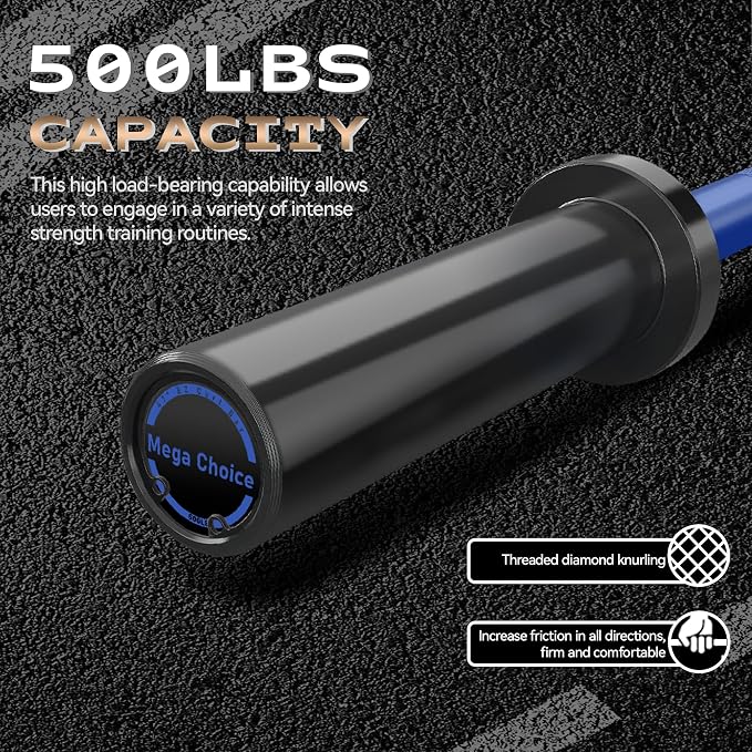 7FT/4 ft Home Gym Barbell Bar – 700LB/1500LB/500LB Capacity, Anti-Slip Knurling, Solid Steel, for Weightlifting, Strength Training