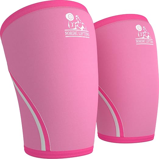 Nordic Lifting 7mm Knee Sleeves for Weightlifting & Gym (1 Pair) - Neoprene Compression Support for Squats, Powerlifting & Cross Training - USPA Approved - For Men & Women - XL