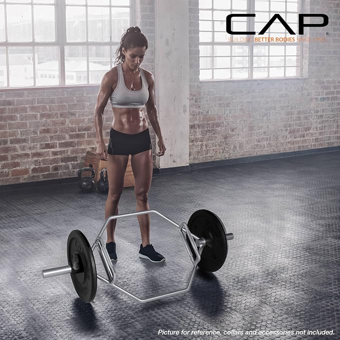 CAP Olympic Trap Bar | Heavy-Duty Hex Shrug & Deadlift Weight Bar