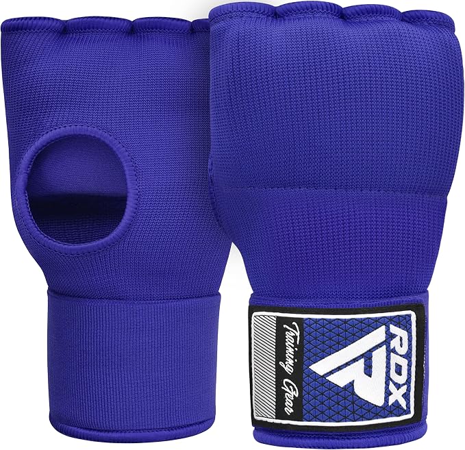 RDX Gel Boxing Hand Wraps Inner Gloves Men Women, Quick 100cm Long Wrist Straps, Elasticated Padded Fist Under Mitts Protection, Muay Thai MMA Kickboxing Martial Arts