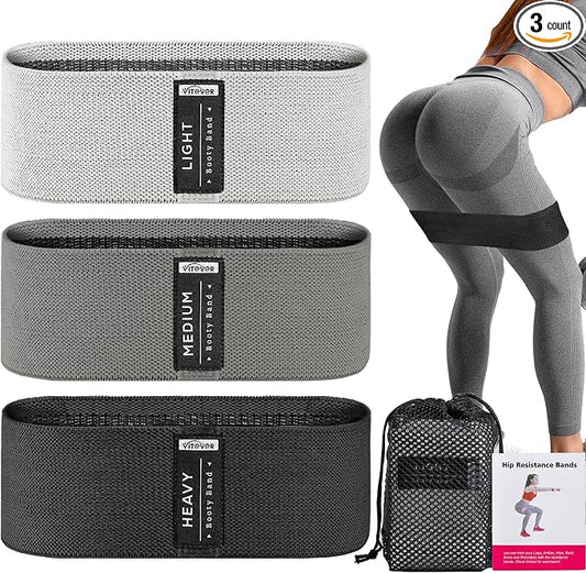 Booty Bands Set, Resistance Bands for Working Out, Exercise Bands for Women and Men Legs and Butt, Stretch Bands for Pilates, Yoga Starter Set