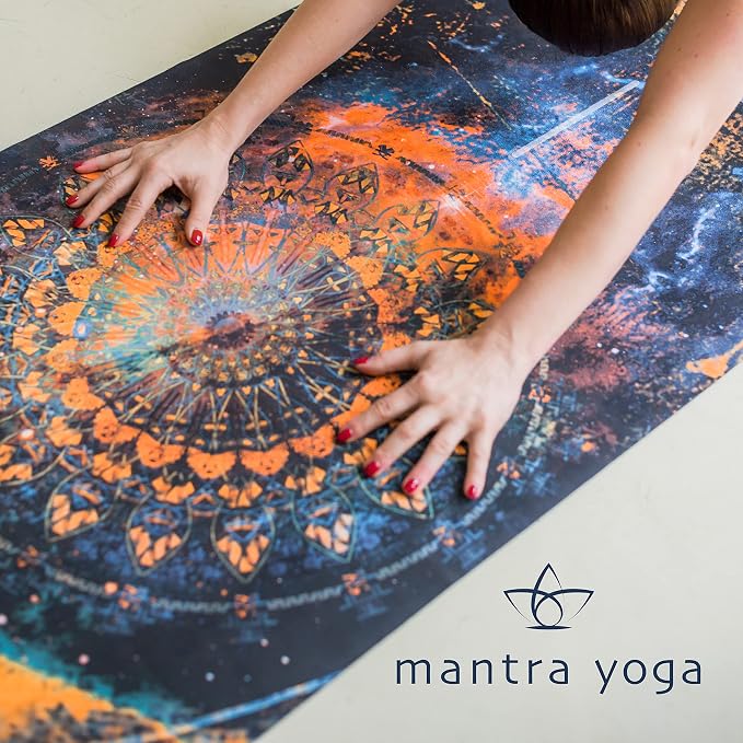 Mantra Yoga Travel PRO 1.5mm with Knee Pad - Foldable Fitness & Exercise Mat with Bag | Lightweight, Compact & Eco-Friendly | Non-Slip & Washable | For All Types of Yoga | 72" L x 24" W | 2.6 lbs