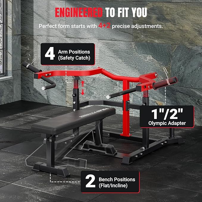 YOLEO Weight Bench with Rack - Bench Press Set, Leg Extension, Preacher Curl & Flat/Incline/Decline Full Body Workout Bench, Adjustable Olympic Weight Benches for Home Gym(47.44IN WIDE GRIP)
