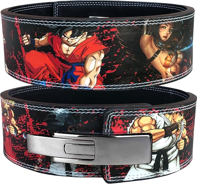 Weightlifting belt Powerlifting, Squat Deadlifts Weight Lifting Bodybuilding, BackSupport gym anime Lever belt for Men Women