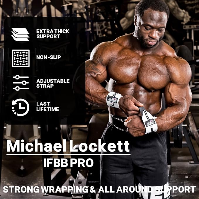 Schiek Sports Heavy Duty Model Wrist Wraps - Gym Workouts Wrist Support - Weight Lifting