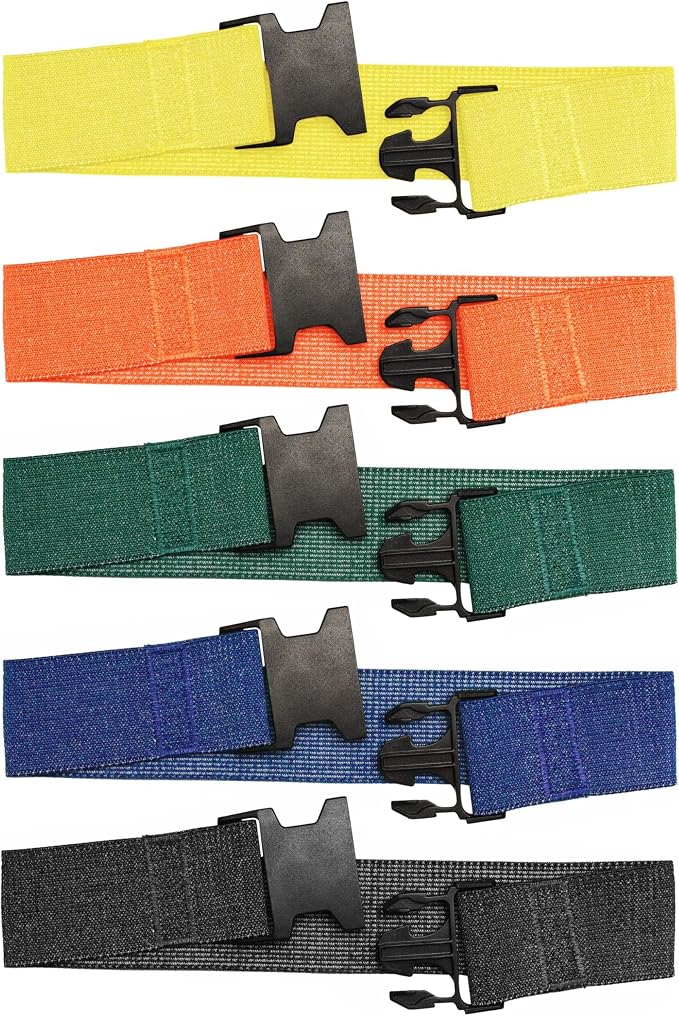 Fabric Resistance Bands for Working Out, 5-Band Set for Legs and Glutes | Booty bands for women and men, 5 resistance levels, for glute activation, hip training, squats, lunges and physical therapy