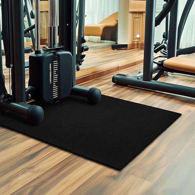 Mohawk Home Heavy Duty Rubber Stall Mat - Gym Floor- Under Dog Crate - All Purpose Utility 3' x 4' - 1/2" Thick (Pack of 10) - Solid Texture