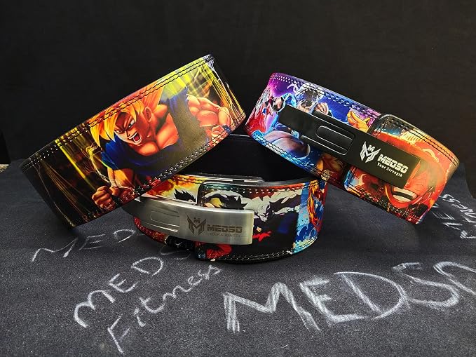 MEDSO Anime Weight Lifting Lever Belt, 10-13MM Lifting Belt for Squats,Deadlifts, Cross Training,Weightlifting, Bodybuilding for Perfect Back Support for Men Women