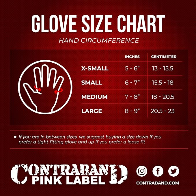 Contraband Pink Label 5237 Womens Designer Workout Gloves | Sugar Skull Print w/Grip-Lock™ Padding (Red, Medium)
