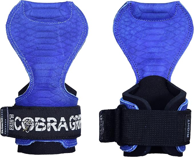 Cobra Grips Weight Lifting Gloves with Adjustable Neoprene Padded Wrist Wraps - Heavy Duty Alternative to Power Lifting Hooks for Deadlifts