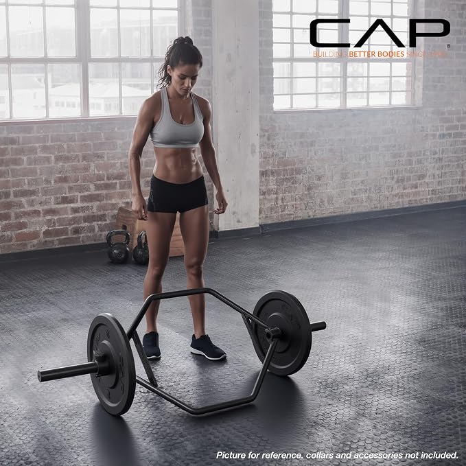 CAP Olympic Trap Bar | Heavy-Duty Hex Shrug & Deadlift Weight Bar