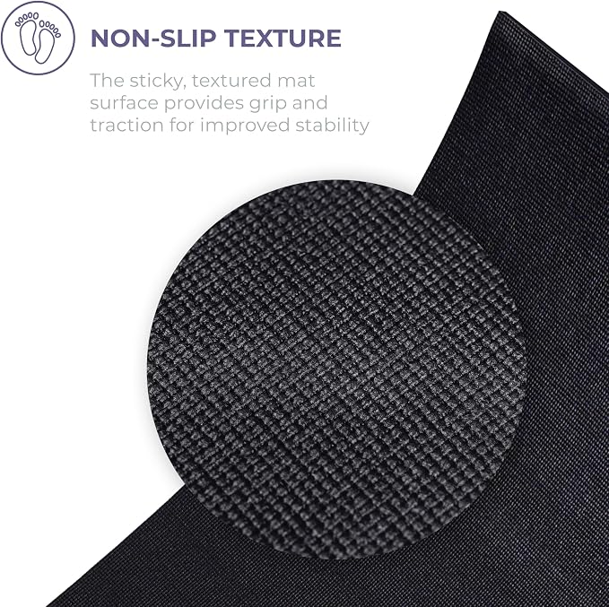 Ascend 6mm Thick Yoga Mat, 72x24in | Premium Non Slip Exercise Mat for Pilates, Workout, Stretching, Fitness, Training - Gym Mat for Home and Studio