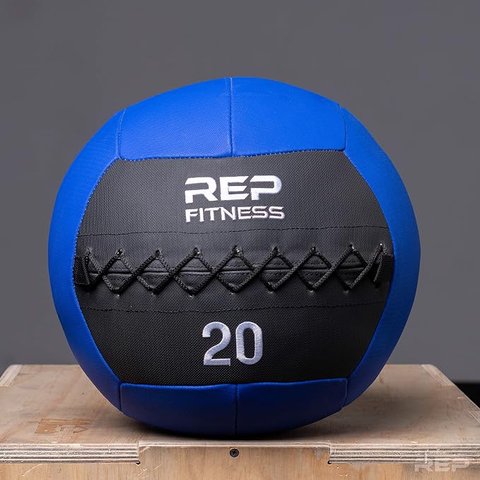 REP Weighted Slam Balls for Home Gym Fitness | 5-30 lb Soft Textured Medicine Ball Sizes | Heavy Sand-Filled Workout Weights for Strength, Core Training, Crossfit, Conditioning & Slam Ball Exercises