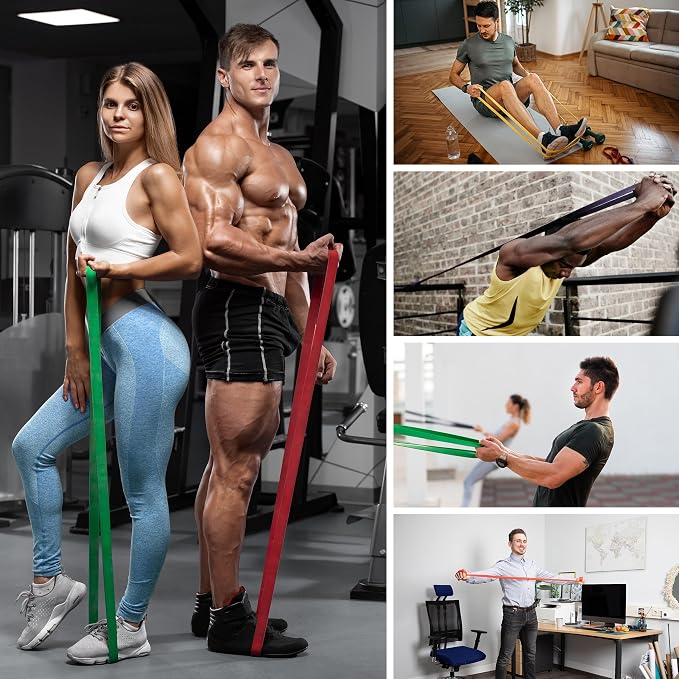 Resistance Bands for Working Out, Workout Bands, Training Bands Set, Pull Up Exercise Bands for Home Workouts, Full Body Training, Physical Therapy, Muscle Training, Strength Training.