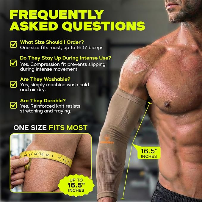 ARMORAY Arm Sleeves for Men and Women - UV Sun Protection Cooling Compression - Tattoo Cover Up Sleeve for Daily Wear & Work