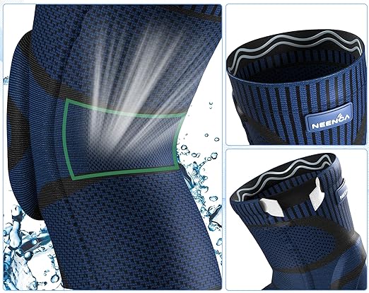 NEENCA Knee Braces for Knee Pain Relief, Compression Knee Support Sleeve for Meniscus Tear, ACL, Arthritis, Joint Pain, Injury Recovery, Circulation, Sports. Women Cycling Leg Warmers, Keep Leg Warm | Patented Patella Gel Pad & Side Stabilizers, Compre...