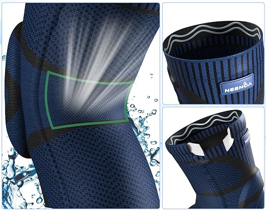 NEENCA Knee Braces for Knee Pain Relief, Compression Knee Support Sleeve for Meniscus Tear, ACL, Arthritis, Joint Pain, Injury Recovery, Circulation, Sports. Women Cycling Leg Warmers, Keep Leg Warm | Patented Patella Gel Pad & Side Stabilizers, Compre...