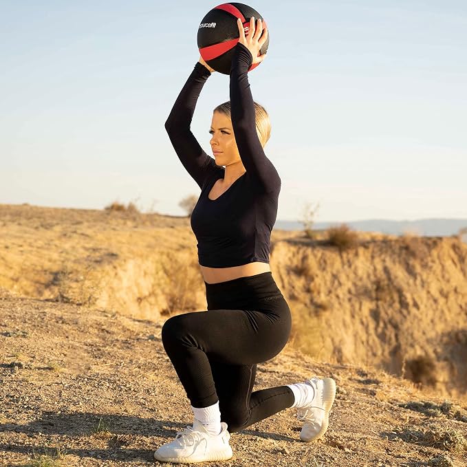 ProsourceFit Weighted Medicine Ball for Full Body Workouts