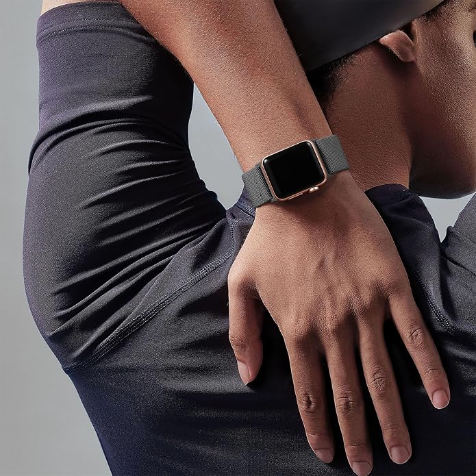 Adorve Stretchy Band Compatible with Apple Watch Bands Ultra 3/2/1 49mm 46mm 45mm 44mm 42mm 41mm 40mm 38mm Men Women, Soft Nylon Elastic Braided Strap Fits for iWatch Series 11/10/9/8/7/6/5/4/3/SE3-1