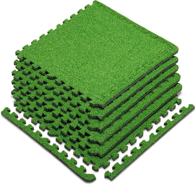 Marcy EVA Foam Interlocking Flooring Mat High Density Non-Slip Tiles for Fitness Equipment, Workout Cushion and Floor Protection