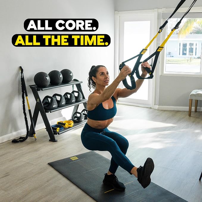 TRX Pro3 Home Gym System – Professional-Grade Suspension Trainer for Strength Training, HIIT, Cardio & Full-Body Workouts, Durable Design with Indoor & Outdoor Anchors