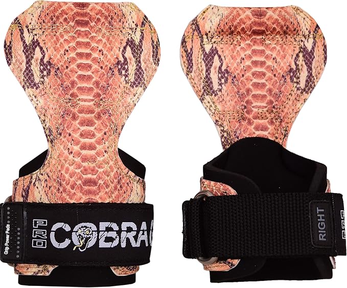 Cobra Grips Weight Lifting Gloves with Adjustable Neoprene Padded Wrist Wraps - Heavy Duty Alternative to Power Lifting Hooks for Deadlifts