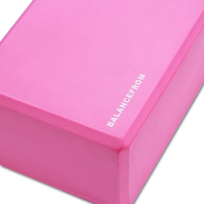Fitvids GoYoga, Set of 2 High Density Yoga Blocks, 9"x6"x4" Each