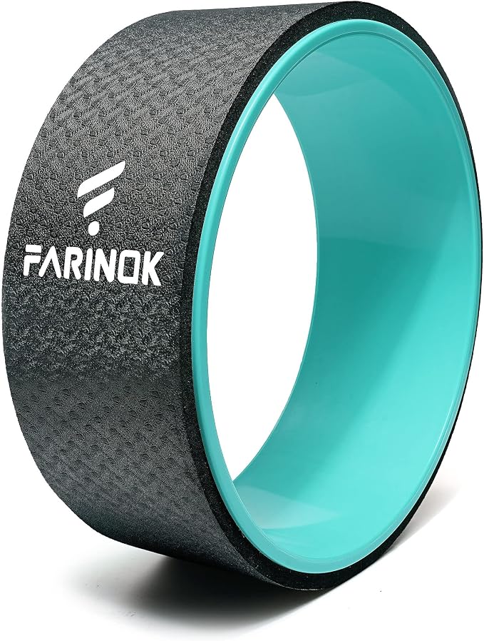 Yoga Wheel for Back Pain Relief, Back Roller Wheel with Extra Cushion | Wider & Thickest Foam, Stretches and Strengthens Core Muscles