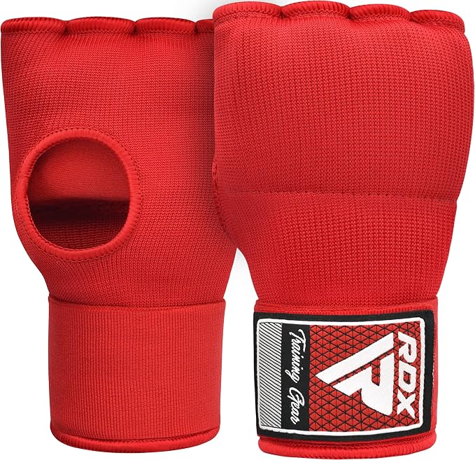 RDX Gel Boxing Hand Wraps Inner Gloves Men Women, Quick 100cm Long Wrist Straps, Elasticated Padded Fist Under Mitts Protection, Muay Thai MMA Kickboxing Martial Arts